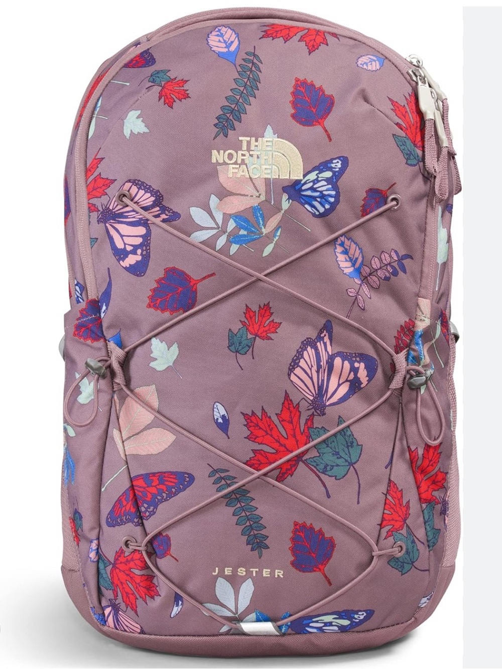 The North Face Mauve Floral & Butterfly Jester Backpack